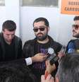 <p>Marco Antônio Alves, o Hermes, Adriano Silva, conhecido como Joselito, e Felipe Torres, o Boça</p>  Foto: Thiago Duran / AgNews