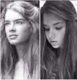 Lisandra postou foto no Instagram em que compara a filha com a atriz Brooke Shields  Foto: @lisandrasouto/ Instagram / Reprodução