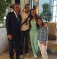 Keylor Navas chegou a Madrid com mulher e filhos  Foto: Twitter @NavasKeylor / Reprodução