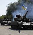 Tropas ucranianas andam em região de Donetsk, principal reduto de insurgentes  Foto: ANATOLII STEPANOV / AFP