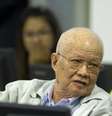 Khieu Samphan, 83 anos, é o ex-chefe de Estado do regime  Foto: Mark Peters/ECCC / AP