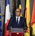 O presidente francês anunciou neste sábado que vai enviar ajuda para refugiados no Iraque  Foto: FRED DUFOUR / AFP