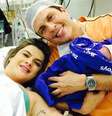 Ceará e Mirella no nascimento de Valentina  Foto: oceara/Instagram / Reprodução