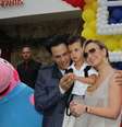 Eliana e João Marcelo Bôscoli comemoram aniversário de três anos de Arthur, em São Paulo  Foto: Marcelo Brammer / AgNews