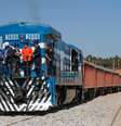 <p>Presidente Dilma Rousseff durante visita à Ferrovia Norte-Sul, que liga Palmas (TO) a Anápolis (GO)</p>  Foto: Ichiro Guerra / Divulgação