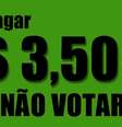 Grupos incentivam que os eleitores paguem a multa de R$ 3,50, mas não votem  Foto: Facebook / Reprodução