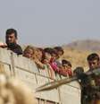 Refugiados saíram em massa do monte Sinjar, no Iraque, durante a última semana  Foto: Rodi Said / Reuters