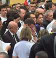 Presidente Dilma Rousseff acompanha o velório de Eduardo Campos ao lado do ex-presidente Luis Inácio Lula da Silva  Foto: Felipe Frazão / Agência Brasil