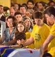 <p>Durante o velório, filhos, viúva e mãe de Eduardo Campos estavam acompanhados da candidata à vice, Marina Silva</p>  Foto: Fernando Frazão / Agência Brasil