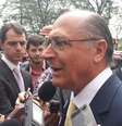<p>Geraldo Alckmin esteve no centro de S&atilde;o Paulo nesta segunda</p>  Foto: Thiago Tufano / Terra