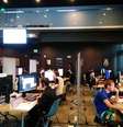 Programadores durante a final do torneio na última sexta-feira  Foto: Facebook  Code Jam / Reprodução