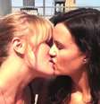 <p>Atrizes aceitam desafio e trocam beijão tomando um banho de água gelada</p>  Foto: Youtube / Reprodução