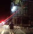 <p>Um edifício em Napa, na Califórnia ficou danifico no início deste domingo, 24 de agosto, após um terremoto com magnitude preliminar de 6,0 ter atingido a área da Baía de San Francisco, no norte da Califórnia</p>  Foto: Lyall Davenport / AP