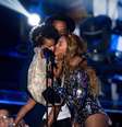 Beyoncé se destacou na premiação ao lado da família  Foto: Getty Images 