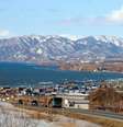 Imagem da praia de Hokkaido que pode ser atingida por ondas enormes de tsunami  Foto: Twitter