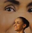 <p>Marina Silva no evento de lançamento do seu programa de governo</p>  Foto: Reuters