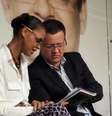 A candidata Marina Silva e o vice dela, Beto Albuquerque, no lançamento do plano de governo em São Paulo.  Foto: Divulgação