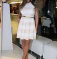 <p>Nicole Bahls usou look comportado em evento</p>  Foto: Francisco Cepeda, Leo Franco e Renan Katayama / AgNews
