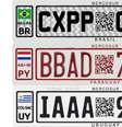 Ideia é que todas as placas tenham um mesmo padrão, assim como acontece com os países que pertendem à União Europeia  Foto: Twitter