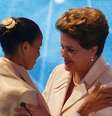 <p>Numa hipótese de segundo turno entre Dilma e Marina, a candidata do PSB aparece com 43%, contra 42% da petista</p>  Foto: Paulo Whitaker / Reuters