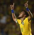 Neymar comemora gol da vitória da Seleção Brasileira  Foto: Bruno Domingos / Mowa Press / Divulgação