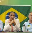 <p>A presidenciável Marina Silva, seu vice, Beto Albuquerque, e o coordenador de campanha, Walter Feldman, em entrevista coletiva no comitê do PSB em São Paulo</p>  Foto: Janaina Garcia / Terra