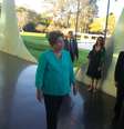<p>Dilma afirmou ter pedido ao Ministro da Justiça, José Eduardo Cardozo, que requisitasse informações sobre os envolvidos à PF</p>  Foto: Fernando Diniz / Terra
