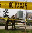 <p>Incidente aconteceu próximo à estação de metrô Escuela Militar, no bairro de classe média alta Las Condes</p>  Foto: BBC News Brasil