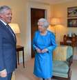 Rainha Elizabeth encontra primeiro-ministro da Irlanda do Norte, Peter Robinson (foto de arquivo)  Foto: Peter Robinson / Reuters