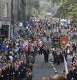 <p>Membros da Ordem protestante de Orange&nbsp;marcham durante uma manifesta&ccedil;&atilde;o contra a independ&ecirc;ncia da Esc&oacute;cia, em Edimburgo, neste s&aacute;bado, 13 de setembro</p>  Foto: Paul Hackett / Reuters