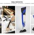 <p>O resultado foi uma perna protética não apenas com a articulação de uma perna humana, mas com patas similares a cabra-das-rochosas</p>  Foto: Kai Lin / Divulgação