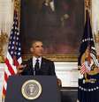 <p>Barack Obama fala sobre a aprovação de sua estratégia para armar e treinar rebeldes sírios na luta contra o Estado Islâmico, na Casa Branca, em 18 de setembro</p>  Foto: Larry Downing / Reuters