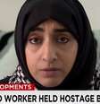 Barbara Henning aparece em vídeo pedindo para que o Estado Islâmico liberte seu marido  Foto: Youtube/CNN / Reprodução