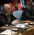 <p>Premiê iraquiano, Haider al-Abadi, em discurso no Conselho de Segurança da ONU em Nova York</p>  Foto: Brendan McDermid / Reuters