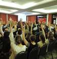 Em Blumenau, Santa Catarina, bancários também votaram pela greve  Foto: Jaime Batista da Silva / vc repórter