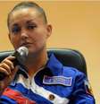 Yelena Serova foi treinada por oito anos para a missão espacial, que vai durar 6 meses   Foto: AFP / BBC News Brasil