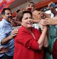 <p>Dilma Rousseff durante campanha à Presidência da República no primeiro turno.</p>  Foto: Ueslei Marcelino / Reuters