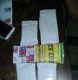<p>Os cinco envelopes com dinheiro apreendidos pela PF</p>  Foto: PM / Divulgação
