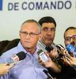 José Mariano Beltrame dá detalhes do reforço do policiamento nas eleições do Rio  Foto: Shana Reis / Governo do Estado