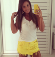 Nicole Bahls veste look amarelo   Foto: Instagram / Reprodução