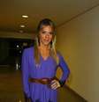 <p>Giovanna Ewbank escolheu vetido com rendas para assistir ao desfile</p>  Foto: Marcello Sá Barretto / AgNews