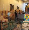 Polícia apreendeu 2 toneladas de maconha  Foto: Polícia Federal / Divulgação