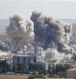 Bombardeios realizados pela coalizão mataram pelo menos 57 pessoas na fronteira entre a Síria e a Turquia  Foto: Murad Sezer / Reuters