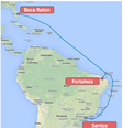 A obra, que estará operando no final de 2016, aumentará a largura de banda para 64 terabits (TB) por segundo  Foto: Google / Divulgação