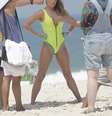 <p>Deborah Secco foi clicada de maiô na Barra da Tijuca, no Rio de Janeiro</p>  Foto: Wallace Barbosa / AgNews