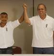 Romário e Pezão anunciam acordo de apoio para o segundo turno  Foto: Lucas Figueiredo / Divulgação