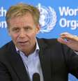 <p>Diretor-geral-assistente na Organização Mundial da Saúde, Bruce Aylward, durante coletiva de imprensa em Genebra</p>  Foto: Denis Balibouse / Reuters