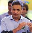 Aécio Neves falou aos jornalistas nesta sexta  Foto: André Lucas Almeida / Futura Press