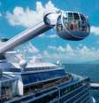 <p>North Star, esfera que eleva hóspedes mais de 270 metros acima do mar, é uma das atrações do Quantum of the Seas</p>  Foto: Royal Caribbean International/Divulgação