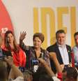 Dilma Rousseff (PT) e seu vice Michel Temer (PMDB) cobraram fidelidade e engajamento do PMDB em Santa Catarina, Estado onde Aécio Neves (PSDB) recebeu 52% dos votos no primeiro turno  Foto: Fabricio Escandiuzzi  / Especial para o Terra
